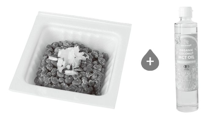 とろみのある食材と混ぜて