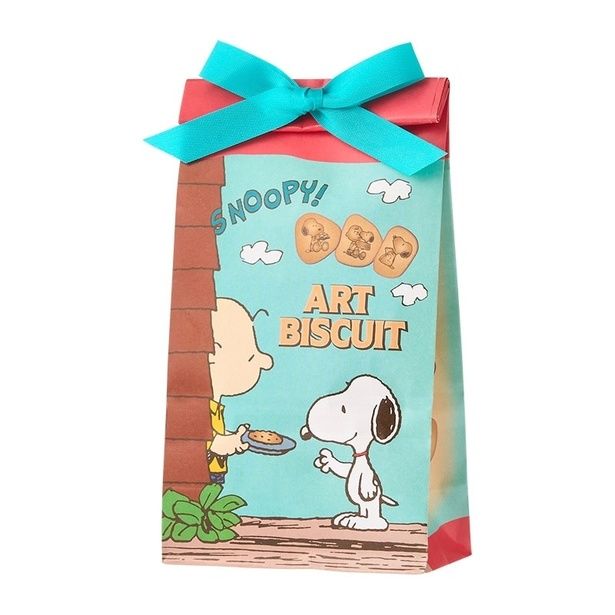 「スヌーピー PEANUTS アート ビスケットバッグ」(453円)