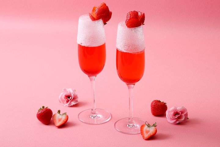 スペシャルドリンク「ストロベリークォーツ」（オプション）