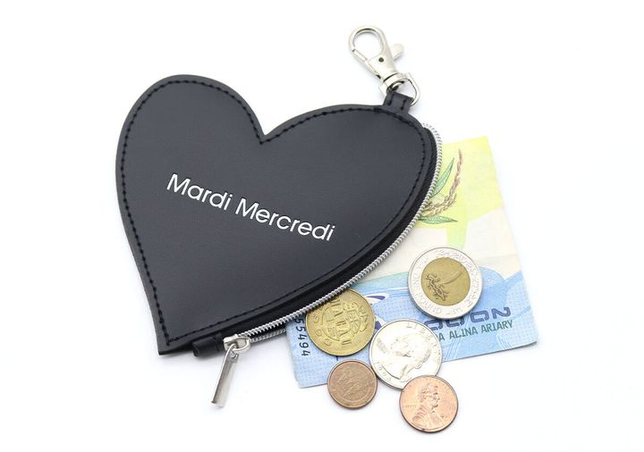 miniマルディメクルディハートポーチチャームお金