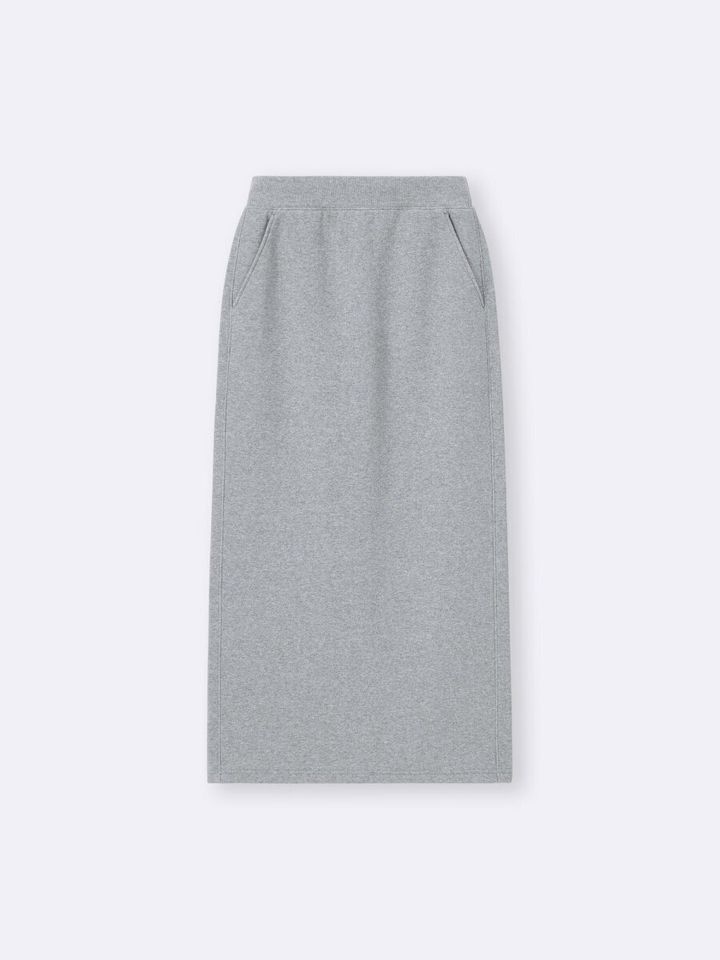 2026gu大人女性おすすめ春ヘビーウェイトスウェットナロースカート
