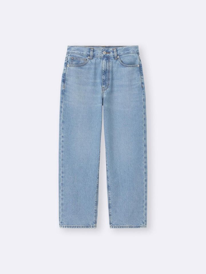 2026gu大人女性おすすめ春ストレートアンクルジーンズ