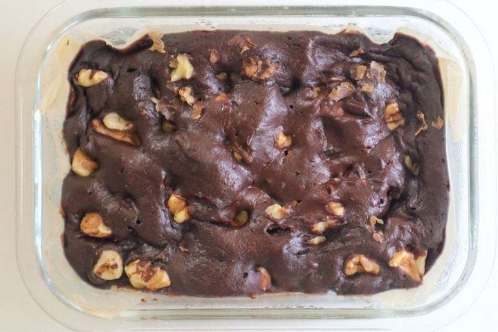 バナナと米粉のもっちりブラウニー