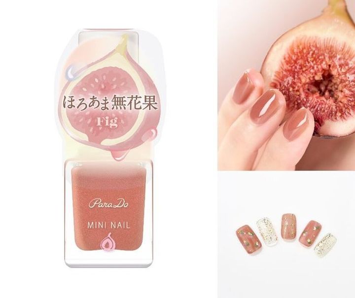 セブン-イレブン 春ネイル パラドゥ ミニネイル BR12 ほろあま無花果（ブラウン系）