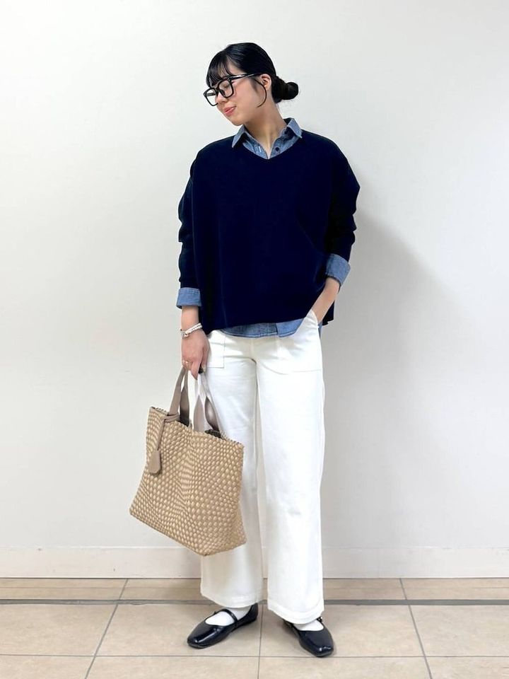 デニムシャツコーデ4