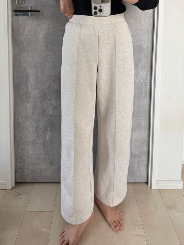ユニクロスウェットストレートパンツ Mサイズ丈感