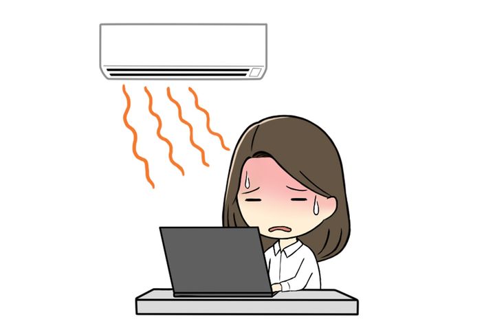 エアコン効き過ぎで、「暑い」「寒い」……（泣）