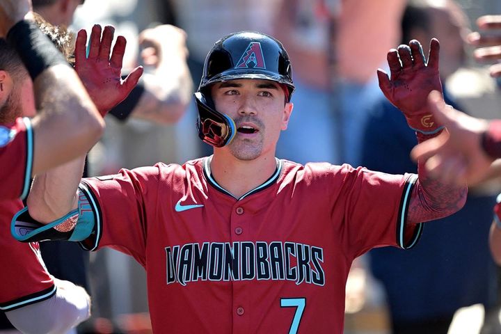 ダイヤモンドバックスのコービン・キャロル（C）ロイター