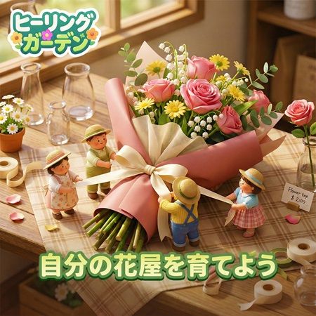 花屋経営シミュレーションゲーム『The-Cozy-Florist』の日本語版Ver.2.6リリース！