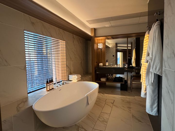 上質なリラックスを叶えてくれるバスルーム。