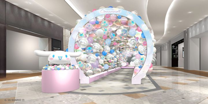 キラキラのトンネルフォトスポットが登場