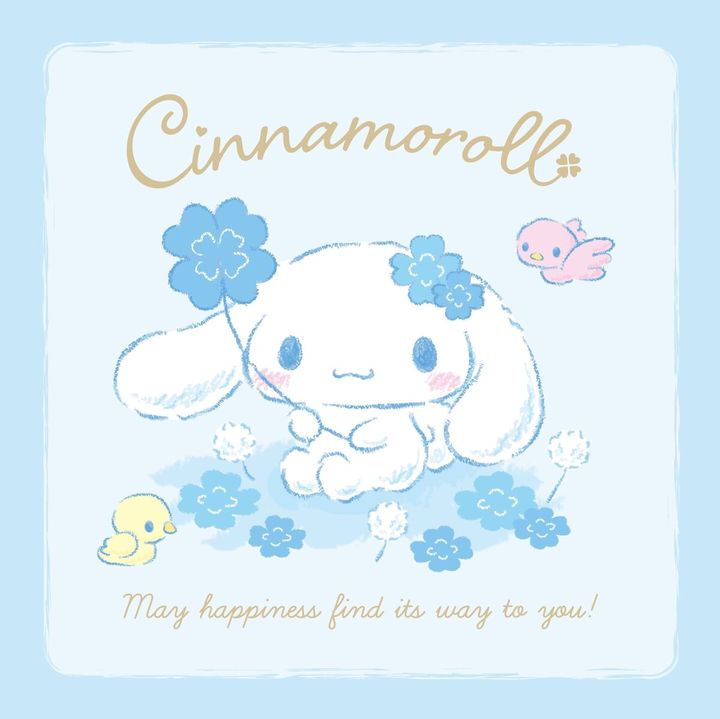 水色クローバーデザインシリーズ タオル