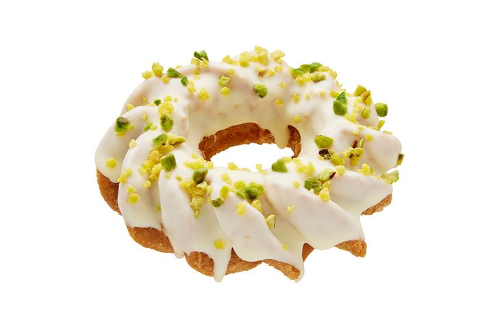 ピスタチオ ホワイト チョコ クルーラー／テクアウト：356円、イートイン：363円