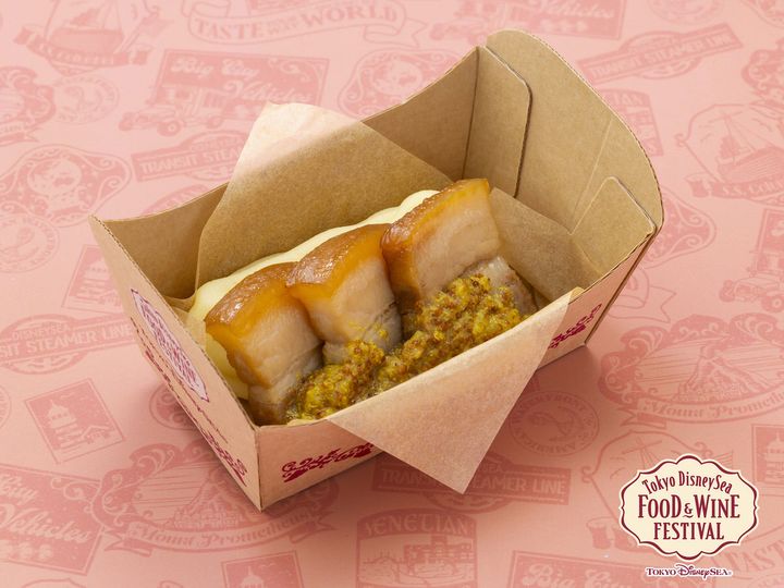 豚角煮のアップルマスタードソース