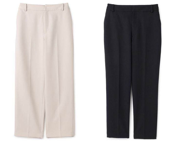 画像: 【クロス ファンクション】左：《洗える・シワになりにくい》正解ワイドパンツ¥6,930、右：《洗える・シワになりにくい》正解テーパードパンツ¥6,930 www.crossplus.jp