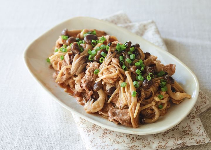 【無限豚きのこ】低カロリー＆食物繊維豊富なきのこで満腹