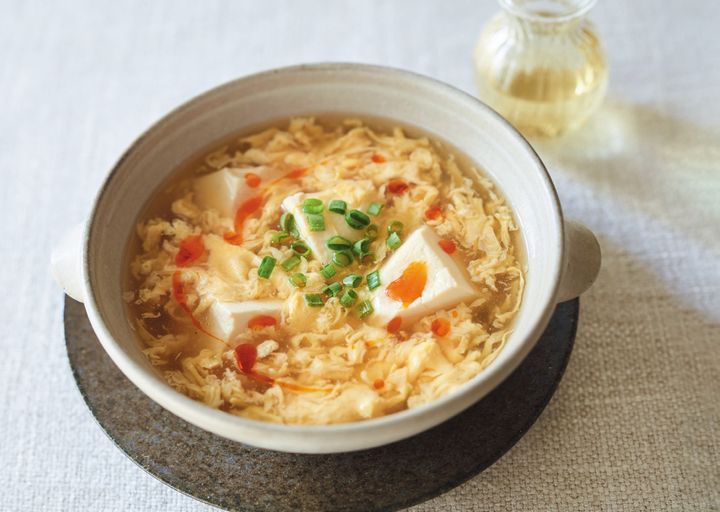 【豆腐のサンラータン】タンパク質たっぷり、酸味と辛みで塩分抑制