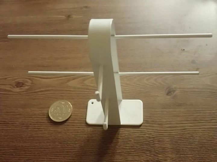 DAISO(ダイソー)：メガネスタンド(2セット用、ホワイト)