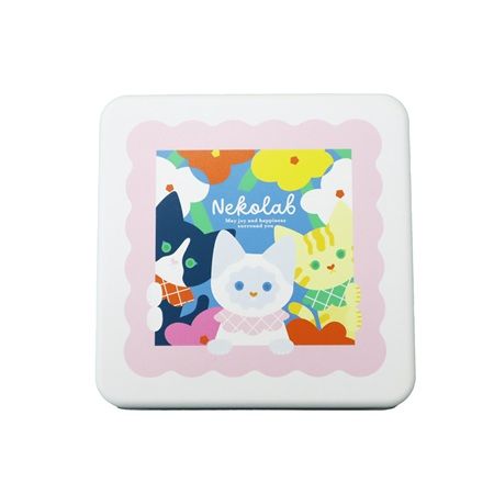 猫好きのためのブランド「NEKO LAB」から、色であそぶ春のクッキー缶が登場！