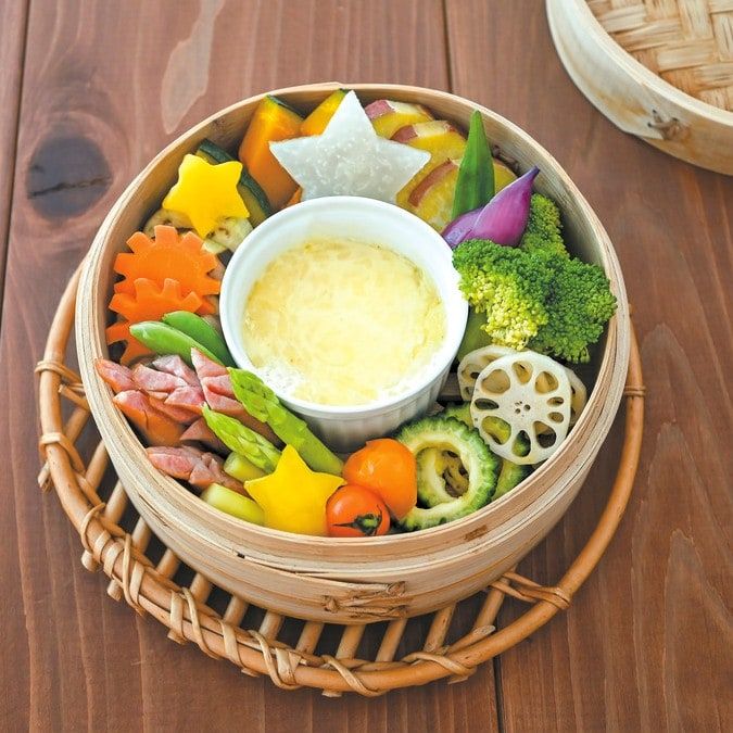 せいろ蒸しのチーズフォンデュ