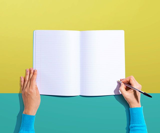 ノートを書く人