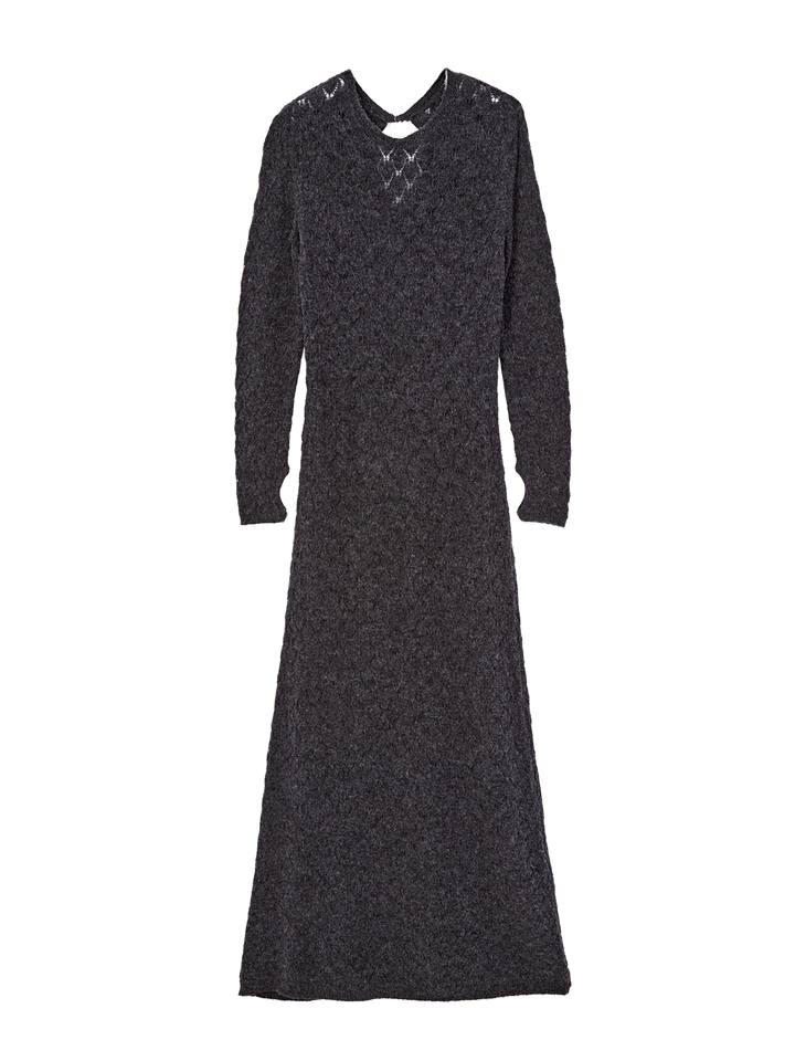 Ros arymoonのクロシェ素材のバックオープンワンピース・ドレス。