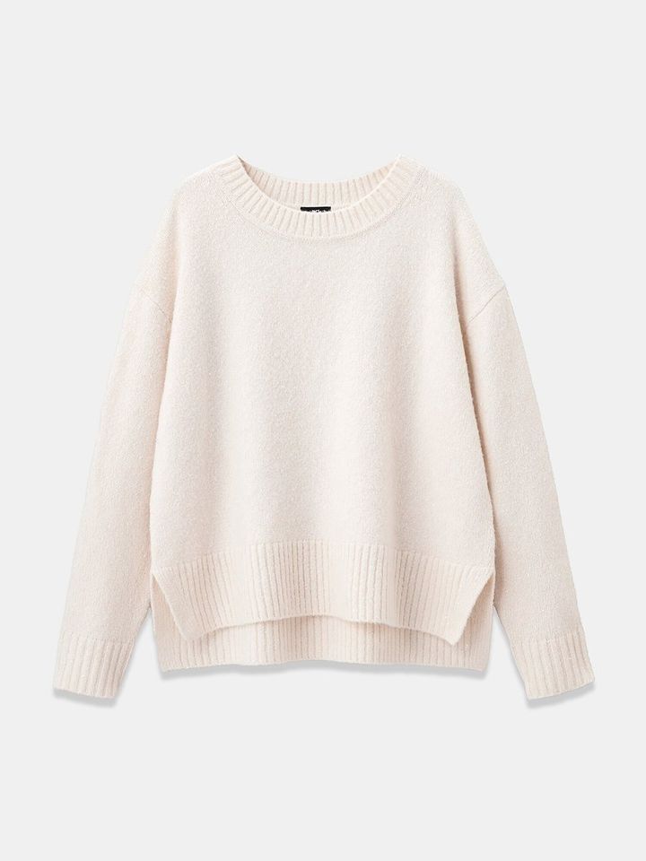 PLSTのスパンコールミックスセーター