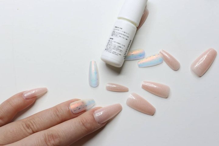 ダイソー ネイルチップ（GH-1、12枚） 使用例