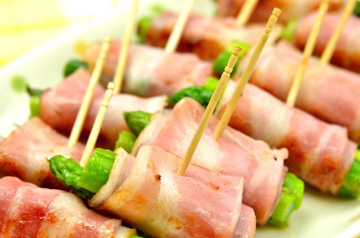 ベーコン巻きアップ タラの芽レシピ イメージ