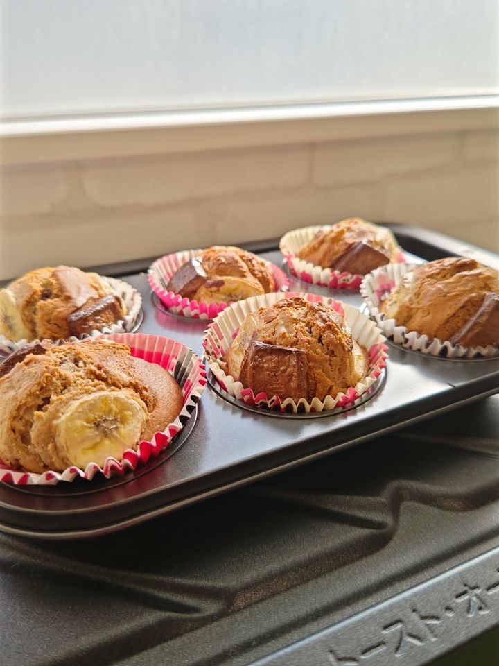 チョコバナナマフィン