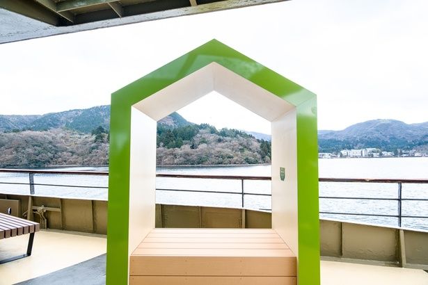 3階デッキの横には、茶室をイメージした撮影スポットも