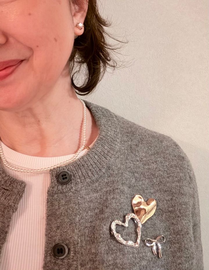 26年２月yumikoさんブログ_モチーフブローチ