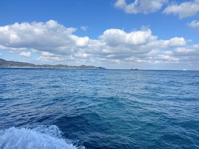 宗像大島リゾート 船からの景色