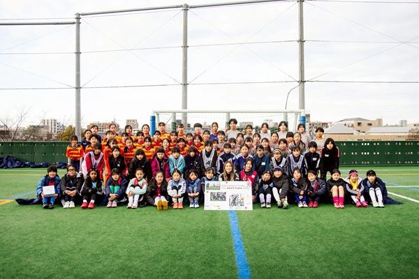 【東京都江戸川区】なでしこジャパンの長野風花選手が地元でイベントを開催！サッカー少女約75名が参加
