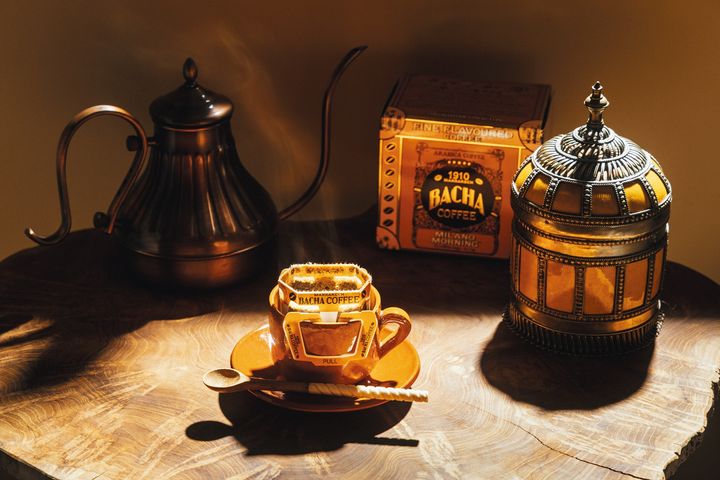 『Bacha Coffee』のミラノモーニング コーヒー（ドリップバッグ）12袋入り1箱¥4,400。
