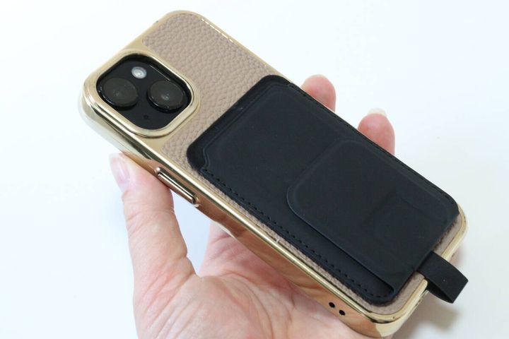 MagSafe対応ウォレット用 落下防止タグ 装着