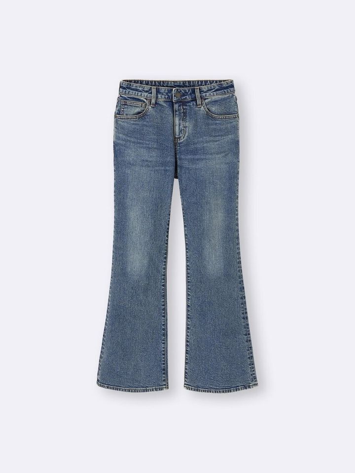 2026gu春大人女性おすすめスリムフレアジーンズ