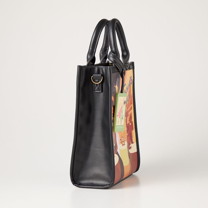 プリントショルダーバッグ サイドスタイル