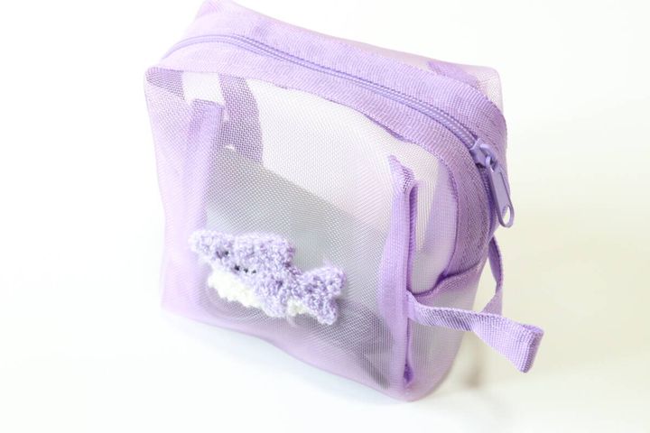 スクエアメッシュポーチ（A） ガジェット収納