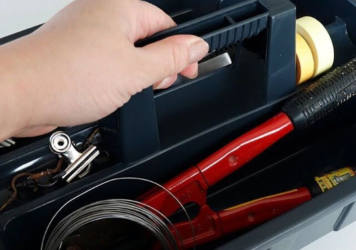 ダイソー ハンドル付ツールボックス ハンドル 使用例