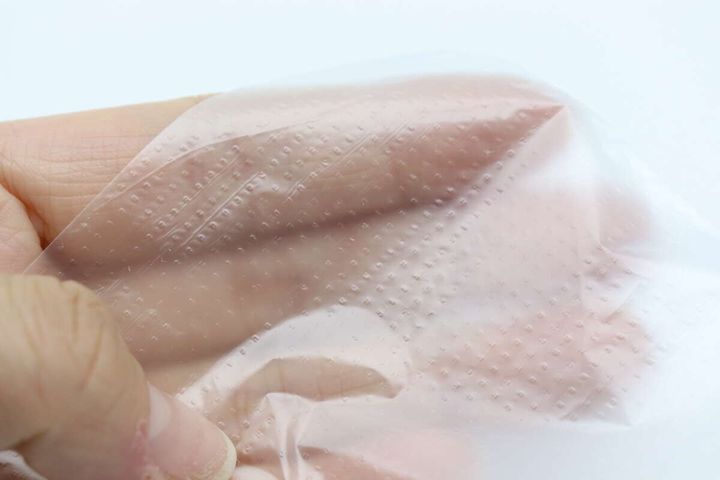 段差付で開きやすい保存用ポリ袋（No.11、60枚） エンボス加工