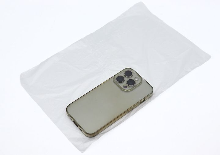 段差付で開きやすい保存用ポリ袋（No.11、60枚） サイズ感