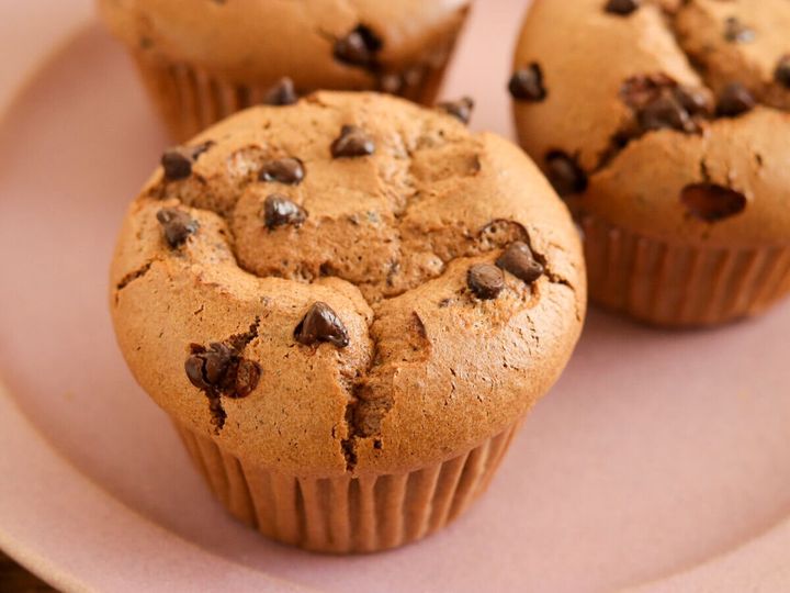 チョコチップココアのカップシフォンケーキ