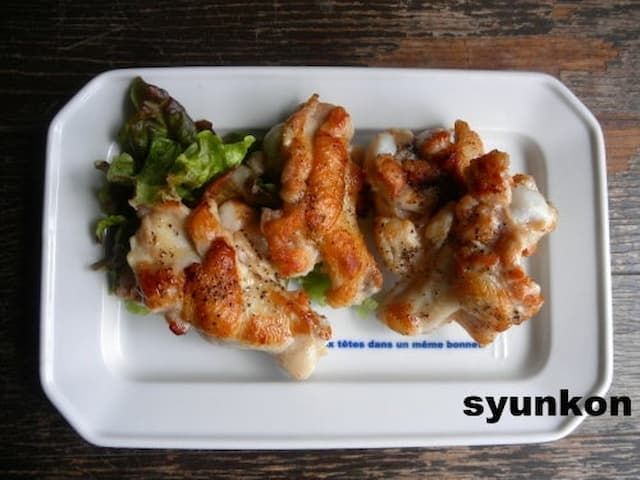 「手羽元の塩ガーリック焼き」レシピ