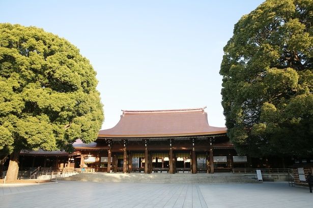 「明治神宮」緑に囲まれ、豊かな自然のなかに建つ社殿 画像提供：明治神宮