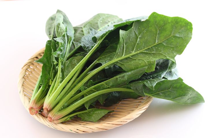 ホウレンソウの根元は栄養満点