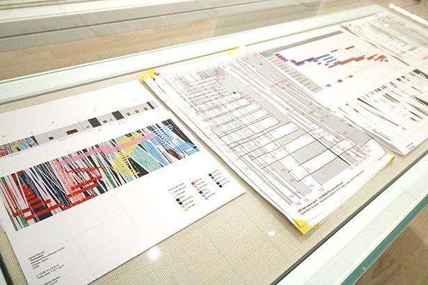 サラ・モリス『スノーデン(2026年 大阪中之島美術館にて制作)』の立体図、テクニカル図面、制作スケジュール (C)Sarah Morris