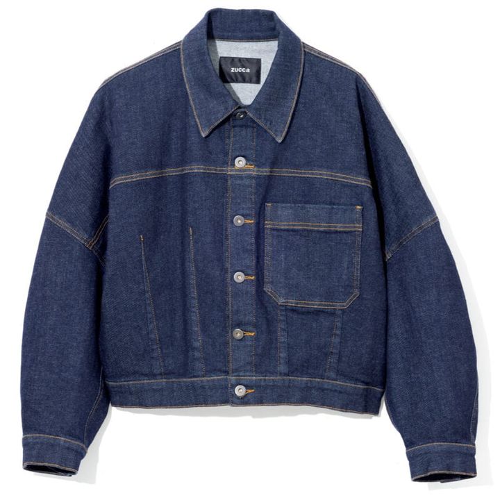 ゆったりとラクに着られて品よく洒落見え。デニムジャケット4万9500円（ZUCCa／エイ・ネット）