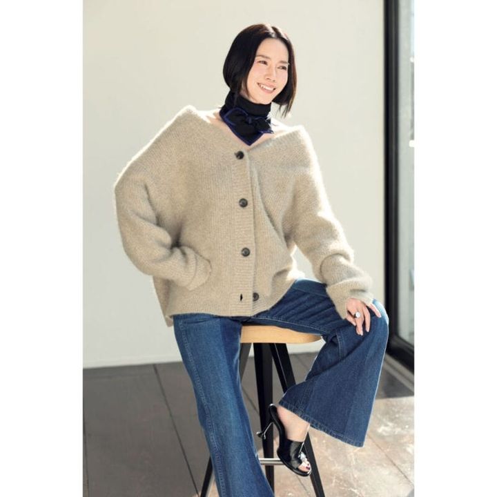 【中谷美紀さんインタビュー】40代の振り返り＆デニムとニットのおしゃれ【インタビュー後編】