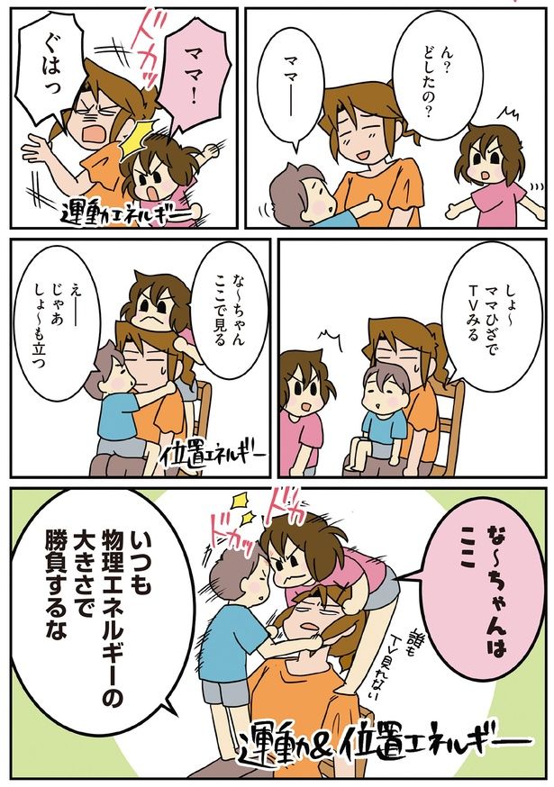 ママのひざでTVみる （C）さーたり／KADOKAWA